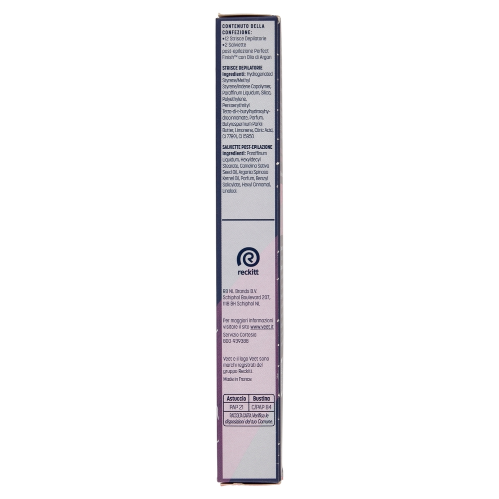 Veet Strisce Corpo Expert Pelli Normali 12 pezzi